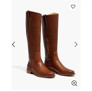 Madewell leather riding boots, cognac, size women’s 7 1/2